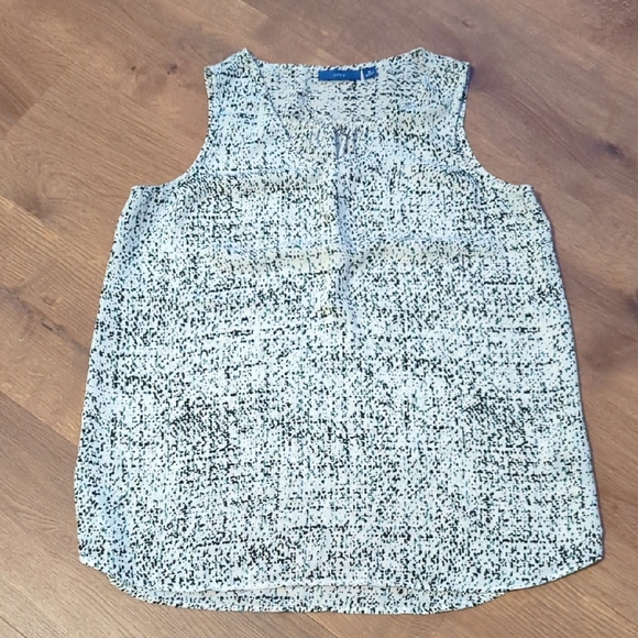 Apt. 9 Black and White Textured Tank Top - Picture 1 of 3